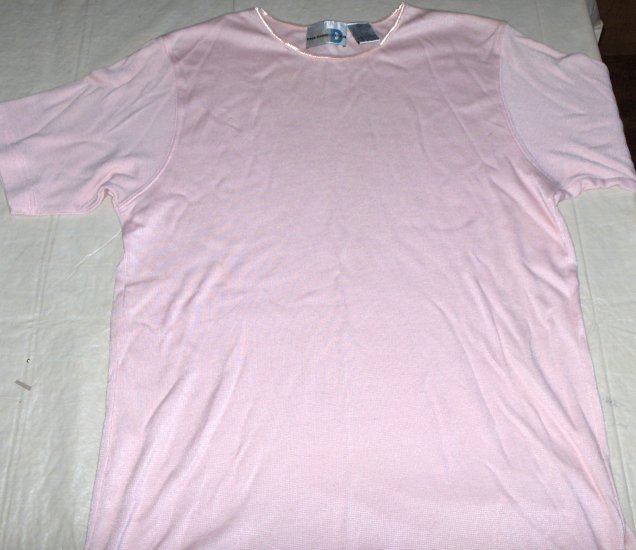 Paul Harris PINK cotton blend top womens Large