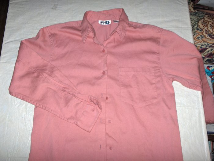 Paul Harris ROSE button down casual shirt-med to lg