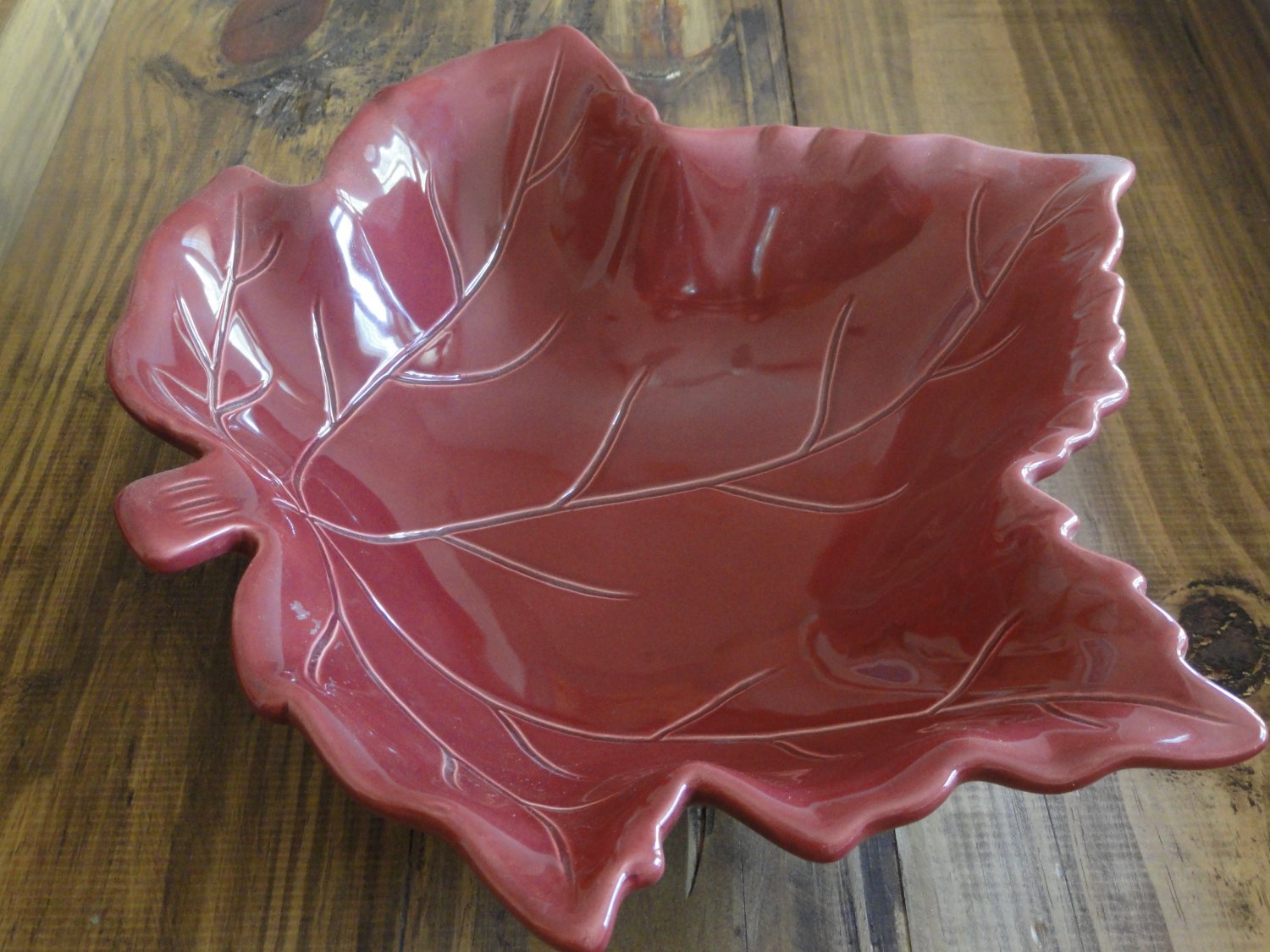 Autumn Maple Leaf Decorative Bowl by Harvest