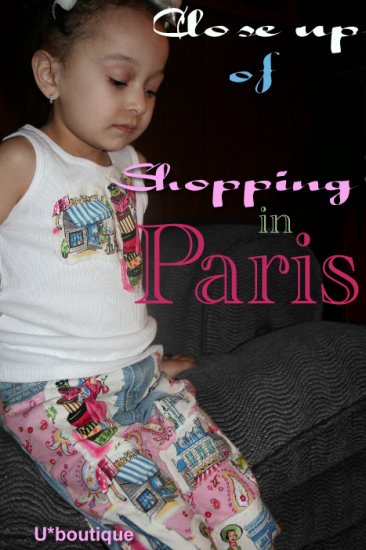 Shopping in Paris Decoupage Jean and shirt set sz 12M-8