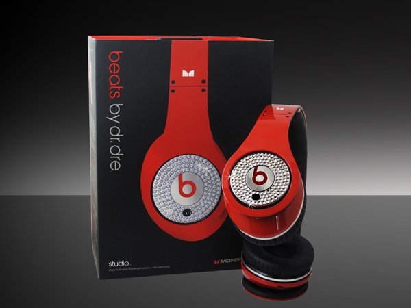 Beats by Dre Monster Diamond (Red) High Definion Powered Isolation Headphones