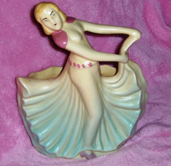 Hull old Dancing Lady planter "ESTATE FIND"