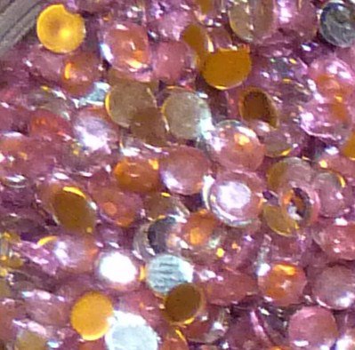 200 Baby Pink Rhinestones