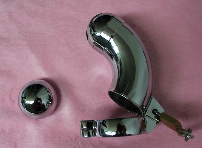 Metal Chastity Device Faucet cage with removable cover
