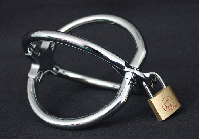 Ellipse Cross Cuffs Toys Stainless Steel