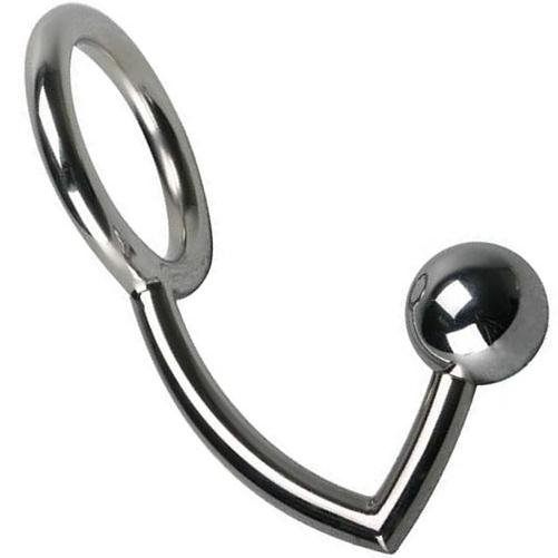 Ass Lock Penis Ring with 40mm Ball