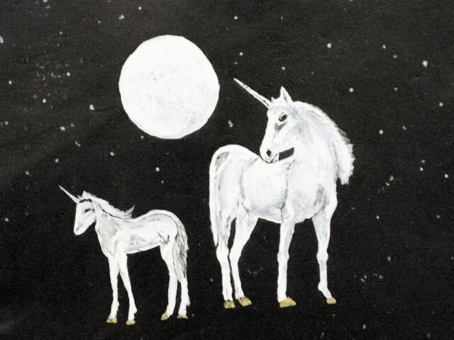 Collector's Leather Painting Of "The UniCorn," Item 162