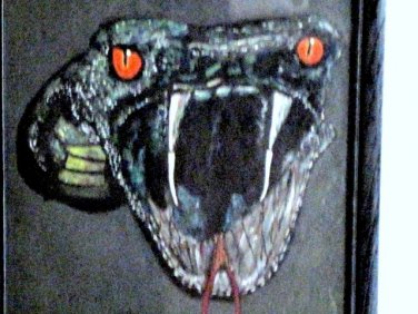Collector's Leather Painting Of A Cobra Head Item 132