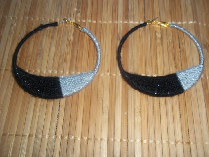 Black n Silver quarter moon Cotton candy