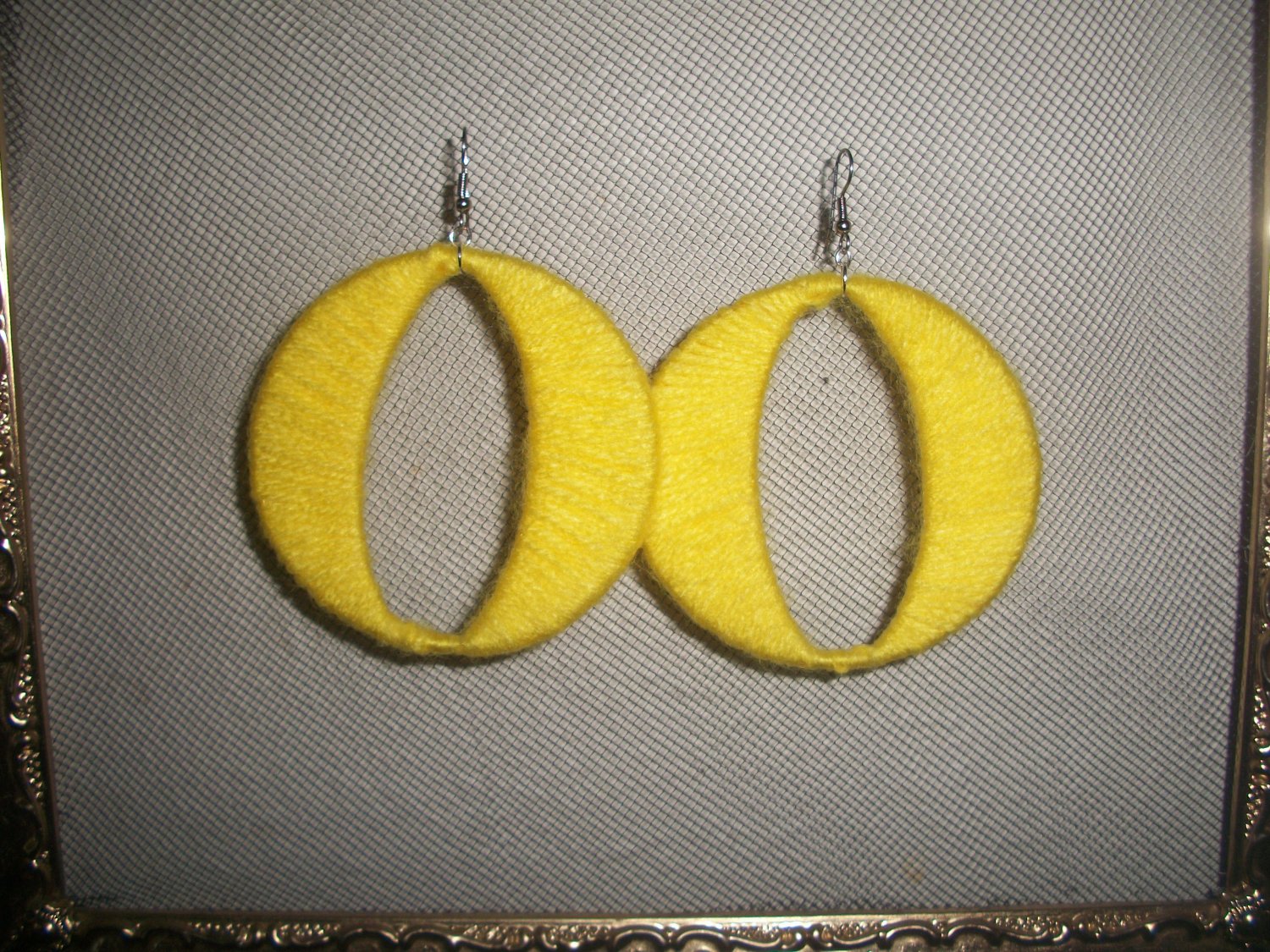 Yellow Cotton Candy hoops