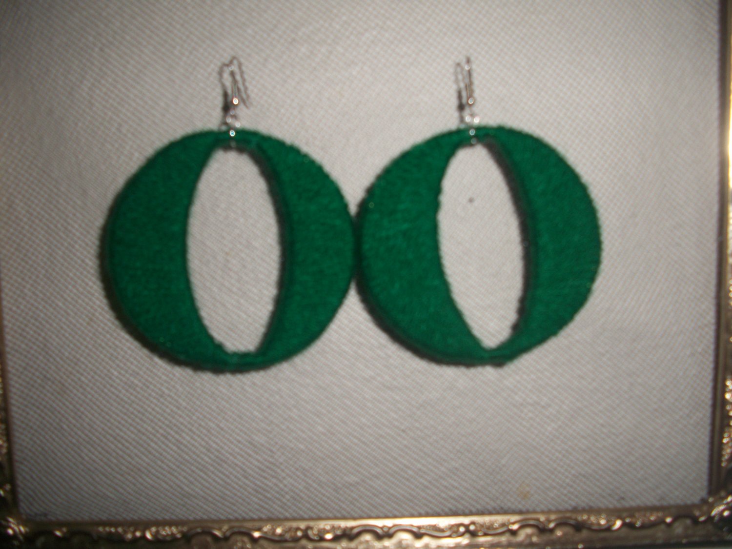 Green Cotton Candy Hoops