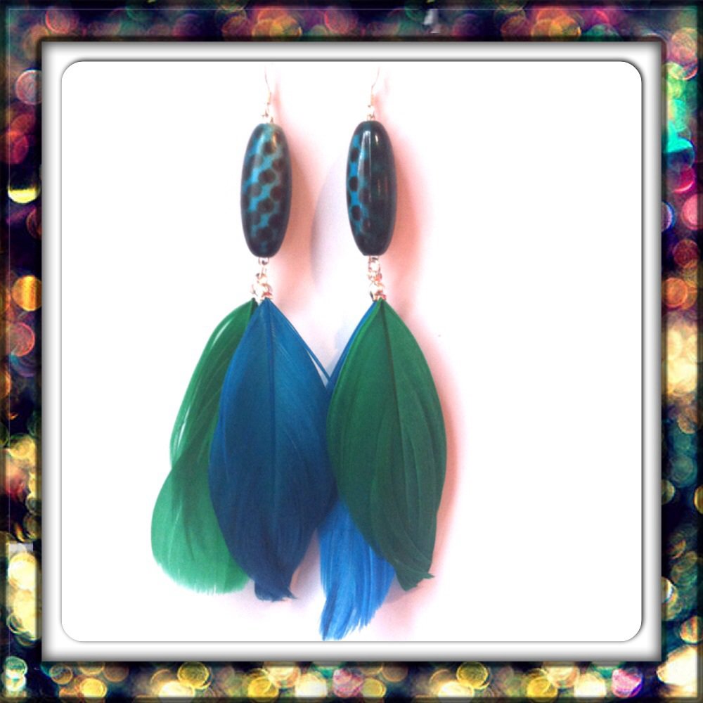 Peacock Dangles
