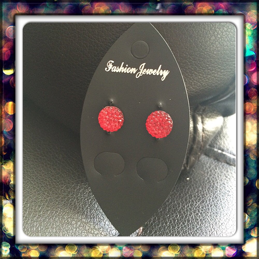 Handmade Red Dragons Studs