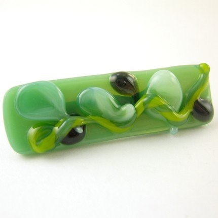 Vine Fused Glass Pin
