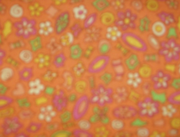Retro Flowers Fitted Diaper and Cover Sz Small