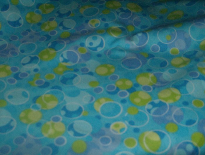 Bubbles Fitted Cloth Diaper and Cover Sz Small