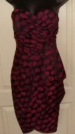 JESSICA SIMPSON WOMENS STRAPLESS DRESS WITH SIDE SASH