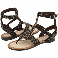 APEPAZZA WOMENS ACQUAMARINA GLADIATOR SANDAL