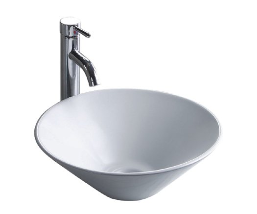 15-3/4" White Above Counter China Lavatory (CSA1616-6)