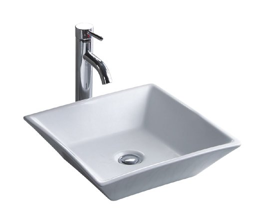 16-1/2" White Above Counter China Lavatory (CSA1717-5)