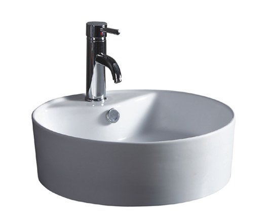 18-1/2" White Above Counter China Lavatory (CGA1818-6)