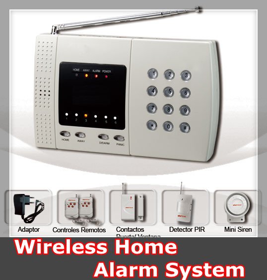 Wireless Home Security Alarm System W/ 6 Defense Zone (YL-007K)