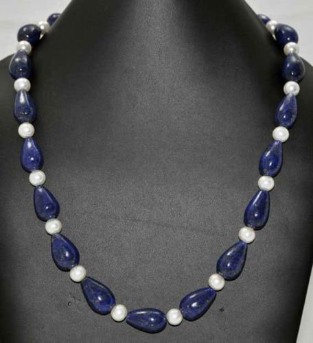 Beads Jewellery - Lapis Top Drilled Drops & Pearl
