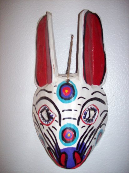 hand carved mexican folk art mask