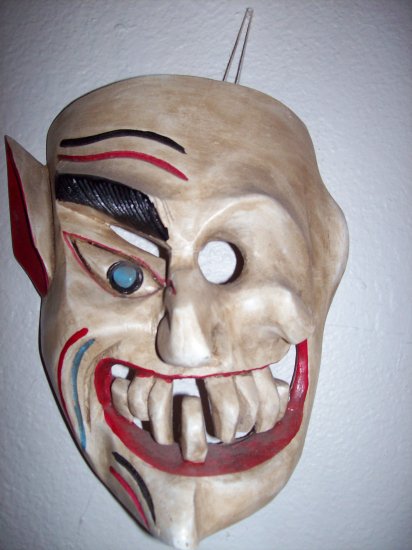 hand carved mexican folk art mask