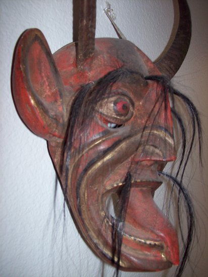 mexican folk art devil/diablo mask