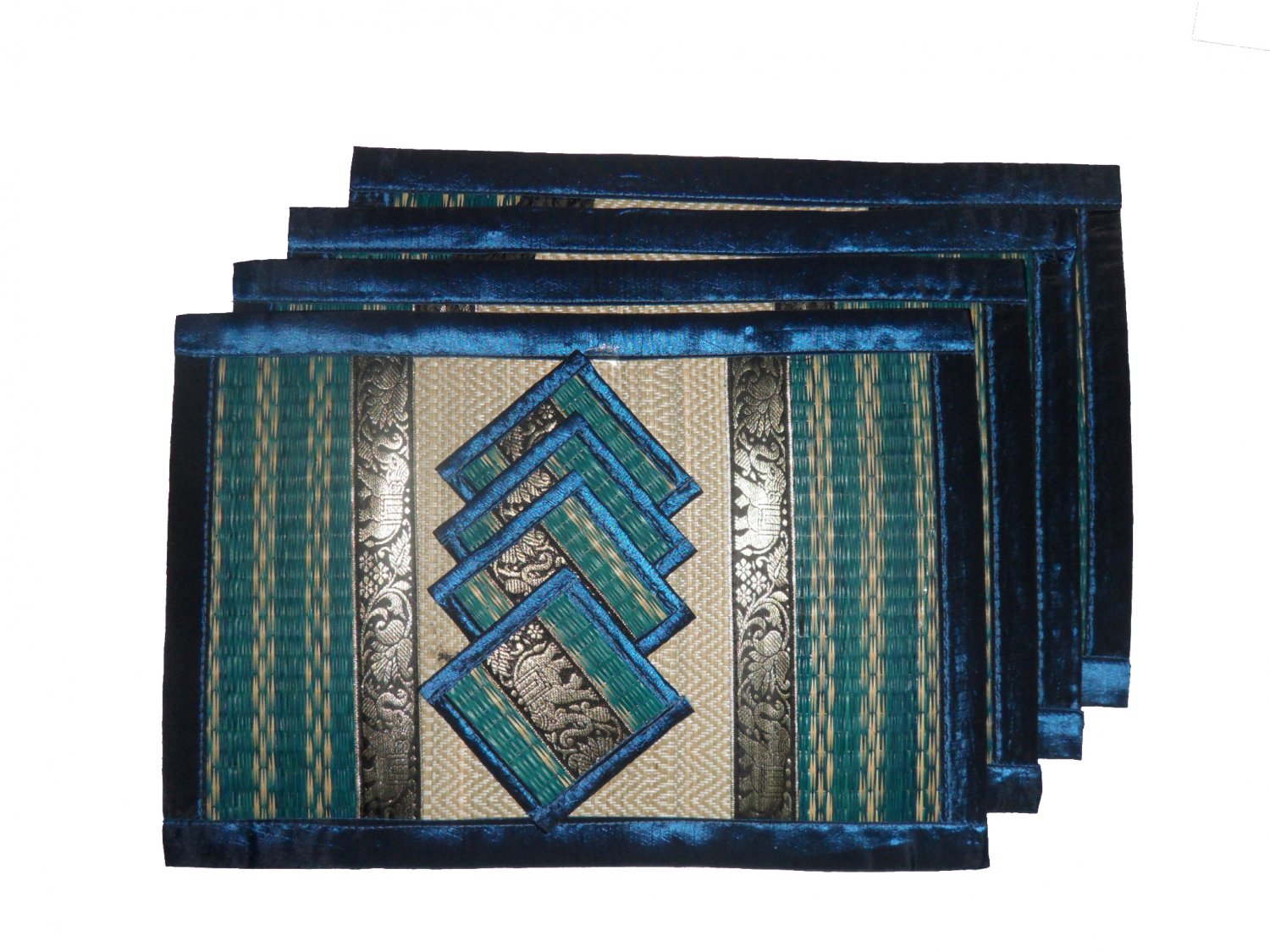 THAI NICE BLUE SEDGE TABLE MATS