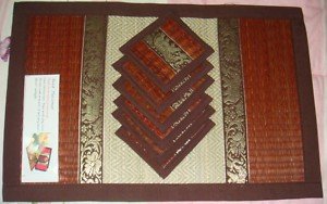 THAI NICE RED SEDGE TABLE MATS