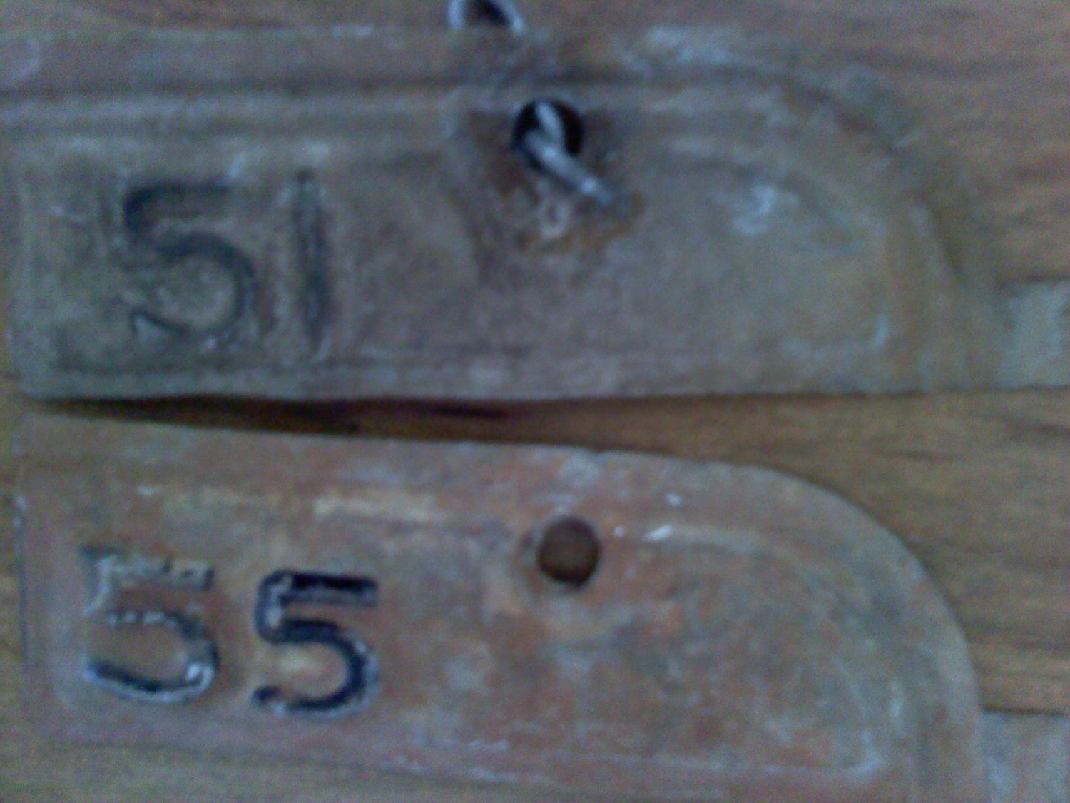 1951 & 1955 LICENSE PLATE TABS