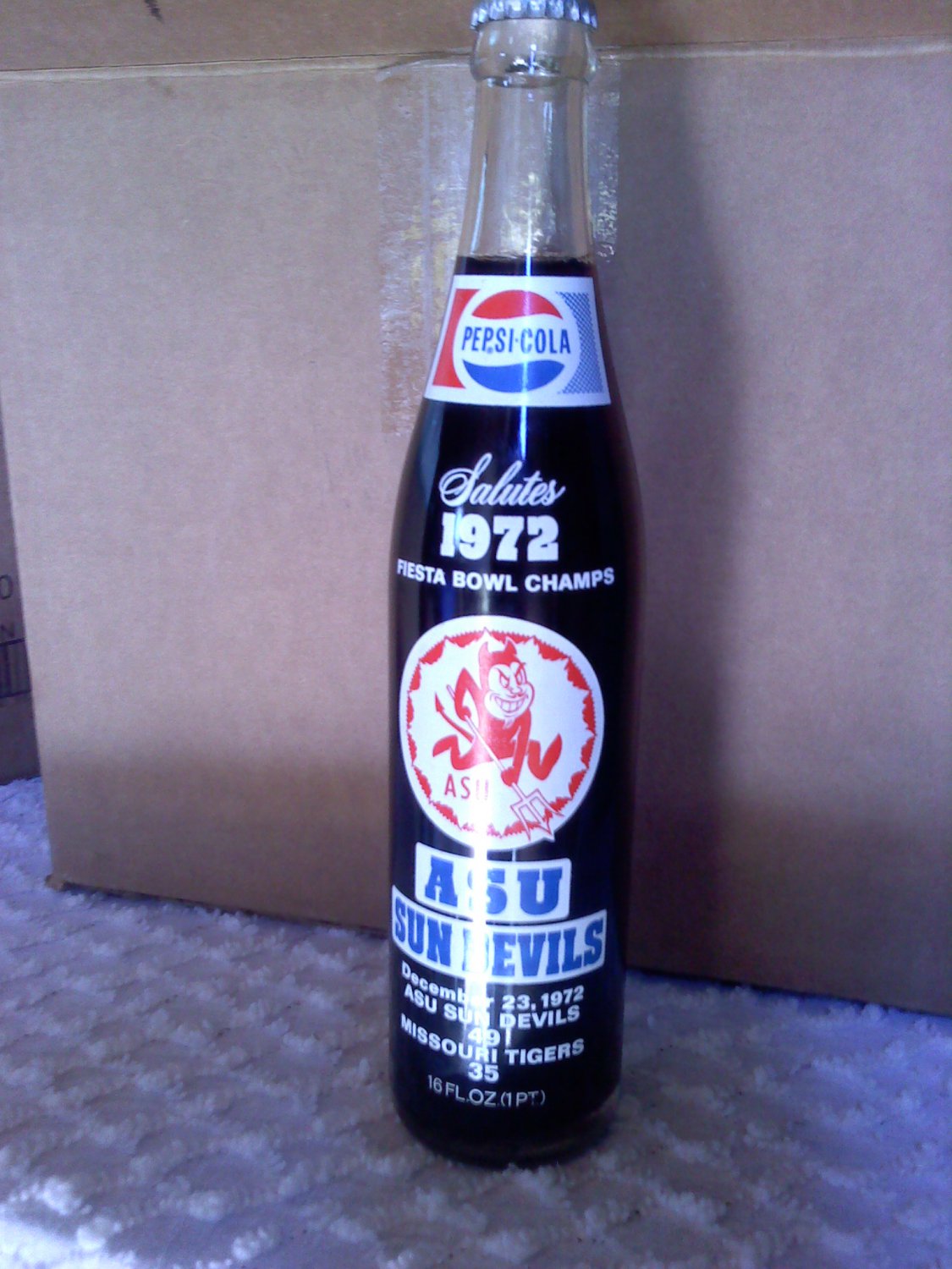 1972 ASU PEPSI BOTTLE