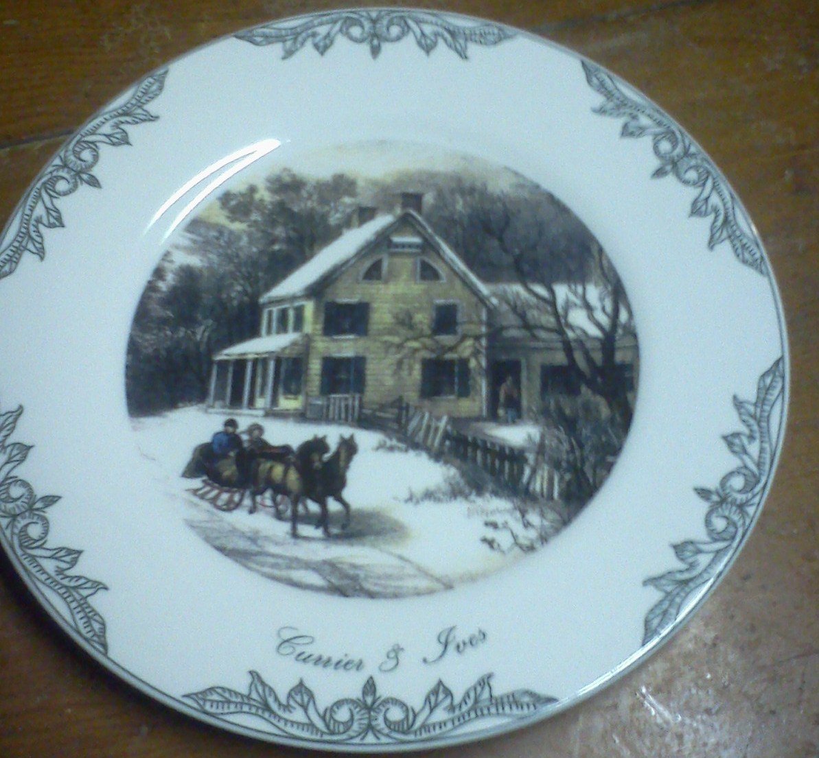 CURRIER AND IVES PLATE