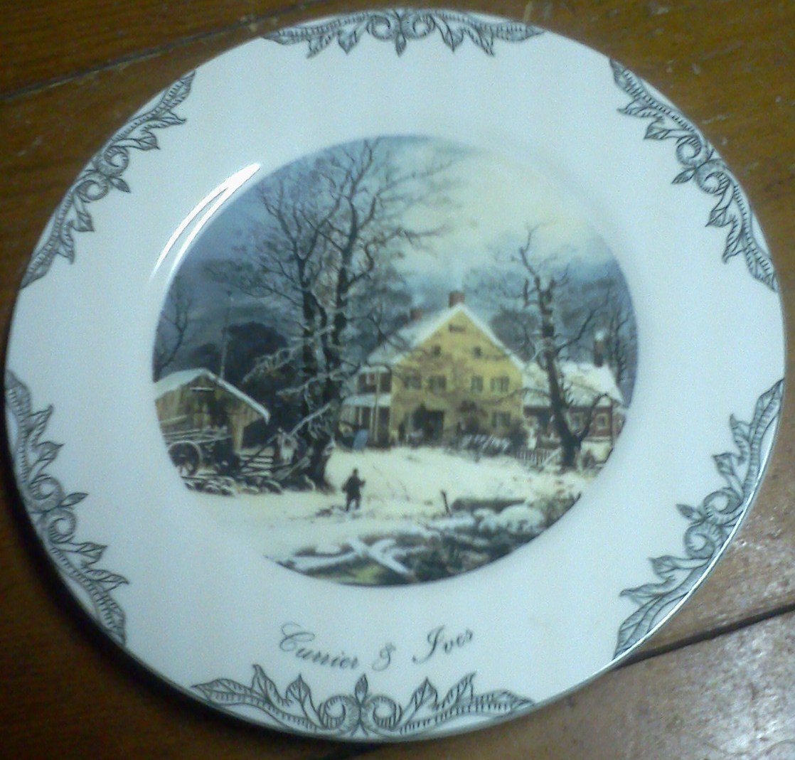 CURRIER AND IVES PLATE