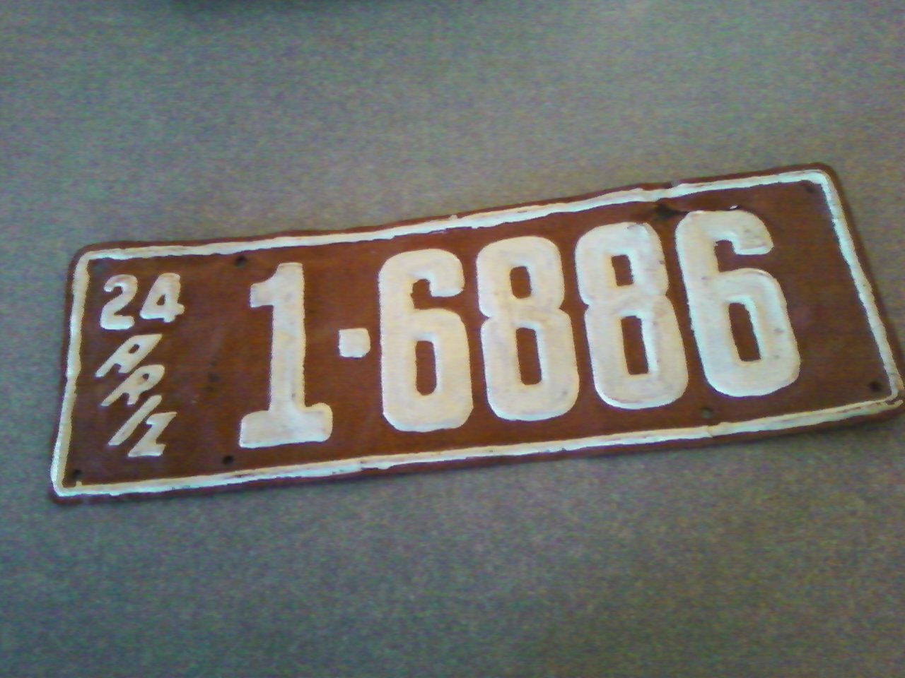 1924 ARIZONA LICENSE PLATE
