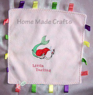 Baby taggy comfort blanket
