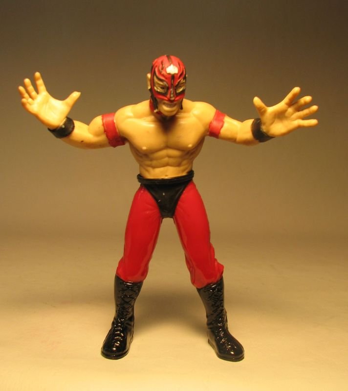 Toy Biz WCW figure Smash n Slam Masked Rider LOOSE