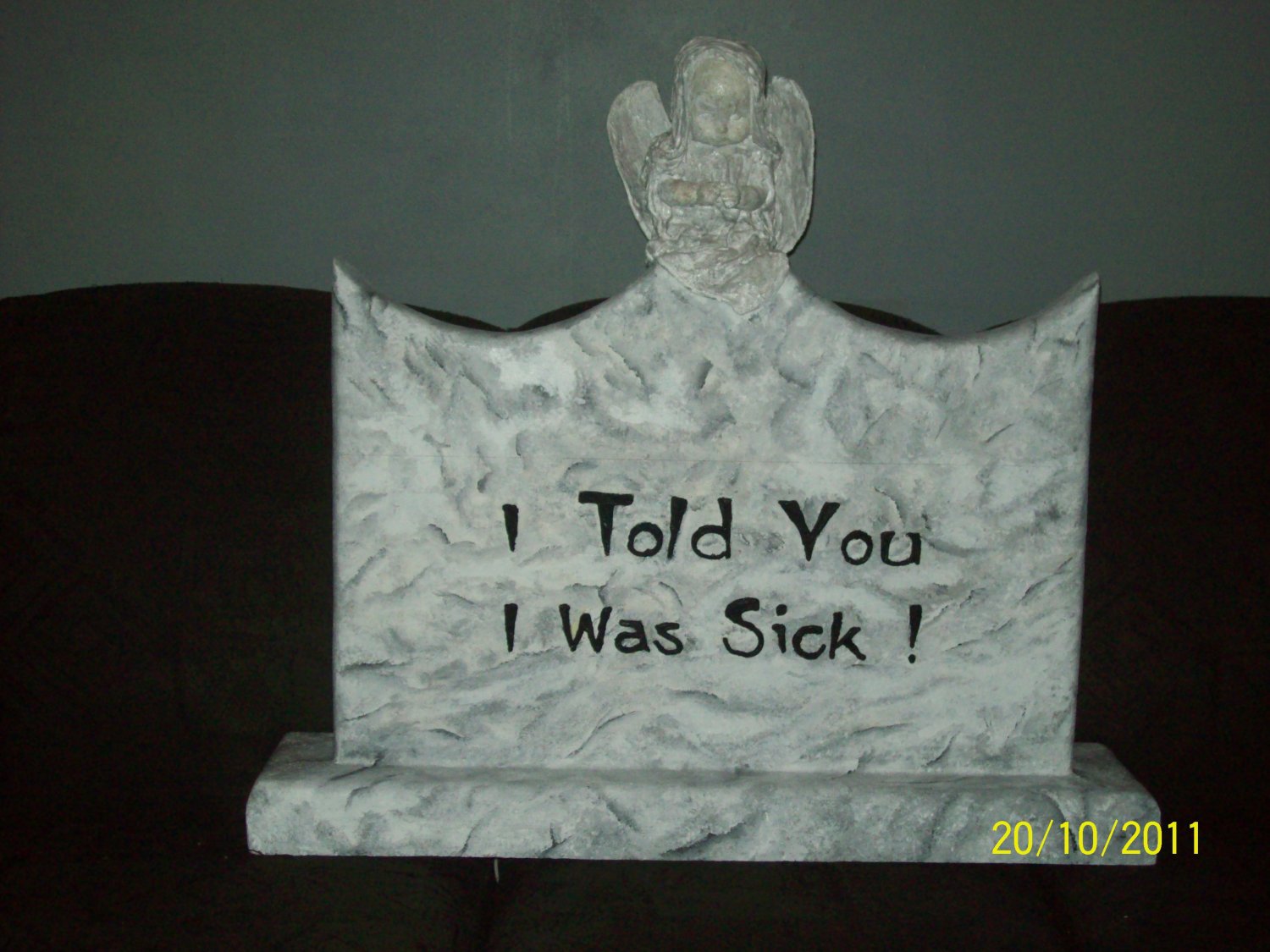 Custom Tombstone with Angel
