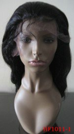 16" Natural Wave Indian remy human hair full lace wigs HF1011