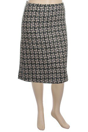Plus Black Woven Knee Length Skirt 1XL, 2XL, 3XL