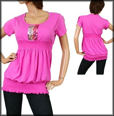 Pink Short Sleeve Shirt 1XL - 2XL - 3XL
