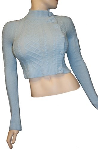 Blue Cropped Sweater SMALL-LARGE