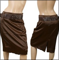 Brown Knee Length Skirt SMALL MEDIUM LARGE