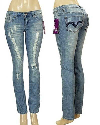 Distressed Medium Wash Jeans SIZES: 5/6 - 7/8 - 11/12