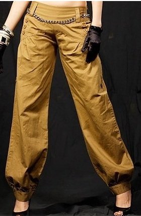 Khaki Neck Trousers - One Size