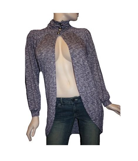 Purple Striped Cardigan - SMALL, MEDIUM, LARGE