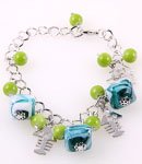 Ceramic Bracelet / Lobster Claw Clasp / 8"Length