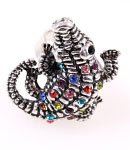 Alligator Antique Silver Tone Metal Casting Ring